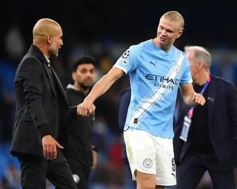 Erling Haaland Enters Exclusive Champions League Half-Century Club, Hailed by Pep as CR7 and Lionel Messi's Equal